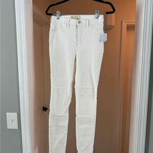 Free People Women's Cream Skinny Jeans